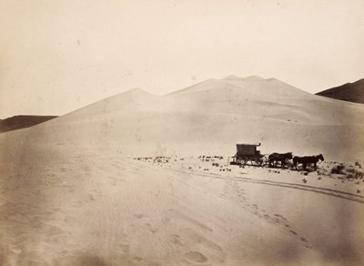 Zandduinen, Carson Desert, Nevada door Timothy H. OSullivan